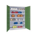 Ballschrank m. Lochblech Flügeltüren, BxTxH...