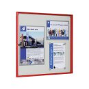 Schaukasten, BxTxH 725x27x700 mm, 6xDIN A4, Aluprofile...