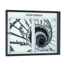 Schaukasten, BxTxH 280x27x380 mm, 1xDIN A4, Aluprofile...