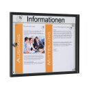 Schaukasten, BxTxH 500x27x380 mm, 2xDIN A4, Aluprofile...