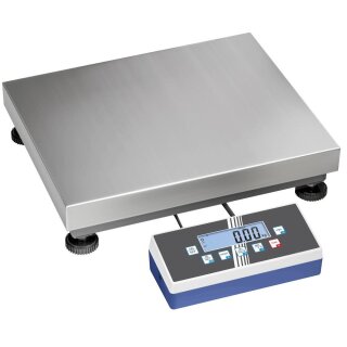 Plattformwaage, Wägebereich 30/60 kg, Wägeschritte 10/20 g, Reproduzierbarkeit 10/20 g, Linearität 30/60 g, BxT Wägeplatte 400x300 mm