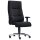 Chefsessel Big, Größe L, Sitz-BxTxH 500x500x420-530 mm, Lehnenh. 750 mm, Synchronm., TL 120 kg, Armlehnen, Alu-Fußkreuz, Stoffbezug schwarz