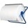 Wandhalter für Putztuchrollen bis 400 mm breite, Metall blau, BxTxH 500x230x312 mm