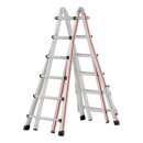 Teleskopleiter, 4x6 Sprossen, Länge als Anlegeleiter...