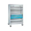 Mobiler Materialschrank mit Rolladen, BxTxH 1005x691x1800...
