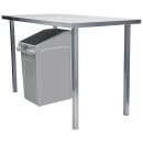 Abfall-Untertischbehälter, BxTxH 560x380x760 mm, Vol. 87 Liter, Farbe grau