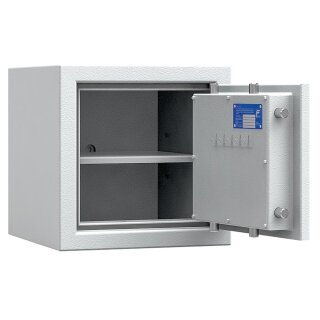 Wertschutzschrank, Sicherheitsstufe Kl. I BxTxH 420x420x400 mm, Vol. 39 l, RAL 7035 lichtgrau