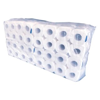 Toilettenpapier, 2-lagig, 100 Recycling weiß, Rolle 250 Blatt, VE 64 Rollen