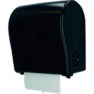 Handtuch-Spender, Autocut, schwarz aus Regenerat, BxTxH 314x204x330 mm