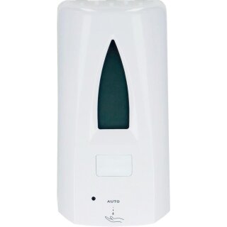 Desinfektionspender mit Sensor, berührungslos 1.000 ml Behälter für Flüssigdesinfektion, Gel und Creme-Seife, weiss, BxTxH 295x106x157 mm