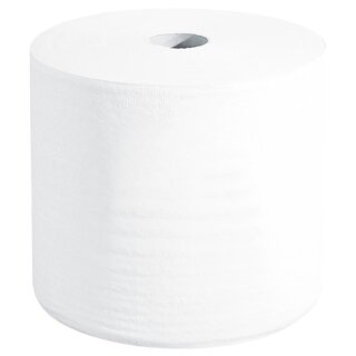 Putztuchrolle, 2-lagig, Zellstoff hochweiß, Tuchgröße 250x250 mm, VE 2 Rollen x 1200 Abrisse