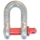 Schäkel, gerade Form mit Augbolzen, Traglast 17000...