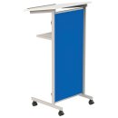 Rednerpult, mobil, BxTxH 590x430x1220 mm, Front...