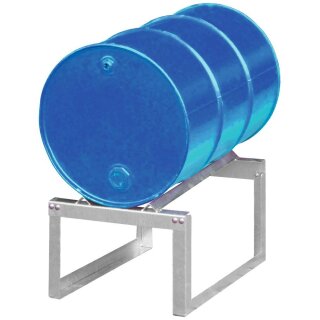 Fassauflage, verzinkt, für 1x200-l Fass, BxTxH 775x545x445 mm