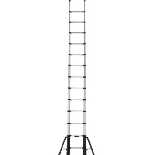 Teleskop-Sprossenanlegeleiter, 13 Sprossen, Leiterlänge max. 4090 mm, Leiterlänge zusammengeschoben 930 mm, Gewicht 17,4 kg