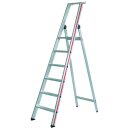 Stufen-Stehleiter R13 mit Sicherheitsbrücke,...
