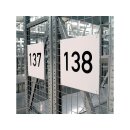 Regalzeilenschild, weiß, 500 mm breit, 500 mm hoch,...
