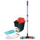 Reinigungs-Set, 6-teilig, Bodenwischer, Eimer,...