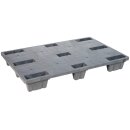 Kunststoffpalette L1200xB800xH140mm 9 Füße...
