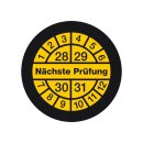 Hinweisschild, nächste Prüfung 2028, PVC-Folie,...