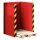 Paletten-Stapel-Station für 10x Europaletten, BxTxH 1020x945x1425  mm, aus 4mm Blech, RAL 3000 feuerrot