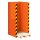 Paletten-Stapel-Station für 15x Europaletten, BxTxH 1020x945x2145  mm, aus 4mm Blech, RAL 2004 reinorange