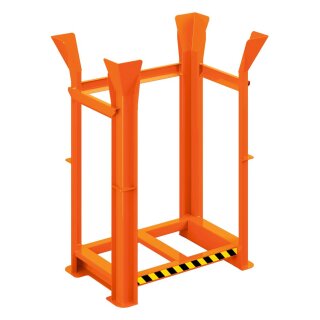 Paletten-Richtgestell für 10x EU Paletten, BxTxH 1340x940x1930 mm, RAL 2004 reinorange