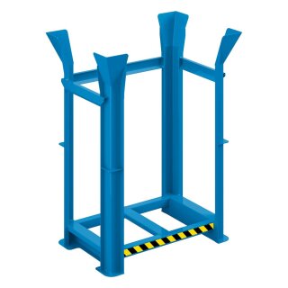 Paletten-Richtgestell für 10x EU Paletten, BxTxH 1340x940x1930 mm, RAL 5010 enzianblau