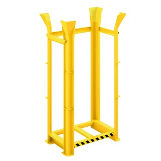 Paletten-Richtgestell für 15x EU Paletten, BxTxH 1340x940x2650 mm, RAL 1023 verkehrsgelb