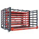 Schubfachregal für Bleche 2500x1250 mm, 7 Ebenen mit...