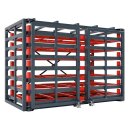 Schubfachregal für Bleche 2500x1250 mm, 7 Ebenen mit...