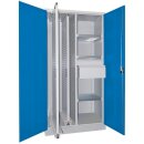 Vertikalauszugschrank, 2 Auszüge mit Lochplatten,...