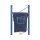 Wertstoffsack, zum Aufhängung mit S-Haken, 920x1020 mm, Symbol Pappe, Farbe blau