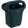Warmluft Händetrockner, Aluminiumgehäuse, schwarz, Nennleistung 800W, BxTxH 343x237x430 mm