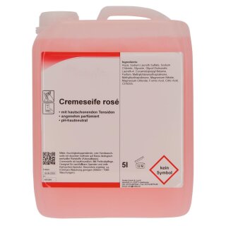 Creme-Seife, Rundflasche, 1000 ml, rose, VE12