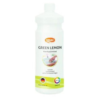 Handspülmittel, Green Lemon, 1000 ml Flasche, VE 12 Stück