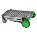 Klappwagen, LxBxH 890x550x1025 mm, zusammengeklappt 670x470x180 mm, 2 Ladeflächen, 1 Faltbox, Farbe anthrazit/grün