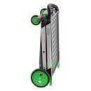Klappwagen, LxBxH 890x550x1025 mm, zusammengeklappt 670x470x180 mm, 2 Ladeflächen, 1 Faltbox, Farbe anthrazit/grün