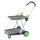 Klappwagen, LxBxH 890x550x1025 mm, zusammengeklappt 670x470x180 mm, 2 Ladeflächen, 1 Faltbox, Farbe anthrazit/grün