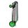Klappwagen, LxBxH 890x550x1025 mm, zusammengeklappt 670x470x180 mm, 2 Ladeflächen, 1 Faltbox, Farbe anthrazit/grün