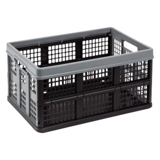 Faltbox, Kunststoff, 46 l, LxBxH 530x370x270 mm, anthrazit