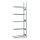 Reifen-/Räderregal, Anbaufeld, verzinkt, BxTxH 1300x400x3500 mm, 5 Lagerebenen, Fachlast 150 kg