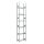 Reifen-/Räderregal, Grundfeld, verzinkt, BxTxH 1300x400x4500 mm, 6 Lagerebenen, Fachlast 150 kg