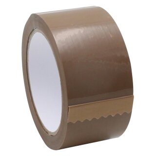 PVC-Klebeband, Farbe braun, Rollenbreite 50 mm, Rollenlänge 66 m, VE 36 Rollen
