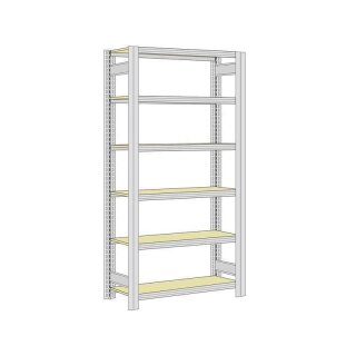 BERT-Großfachregal 250 kg Grundfeld  Stecksystem verzinkt HxBxT 2500x875x400 mm