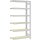 BERT-Großfachregal 250 kg Anbaufeld  Stecksystem verzinkt HxBxT 2500x1005x400 mm