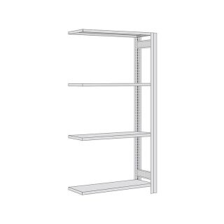 BERT-Standard-Lagerregal Anbaufeld HxBxT 1800x875x300 mm Stecksystem verzinkt