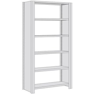 BERT-B&uuml;roregal verzinkt Vollblech-Seitenwand -...