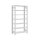 BERT-Büroregal RAL 7035 - Grundfeld HxBxT 2325x1005x300 mm Stecksystem