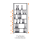 BERT-Büroregal RAL 7035 - Grundfeld HxBxT 2325x1005x300 mm Stecksystem